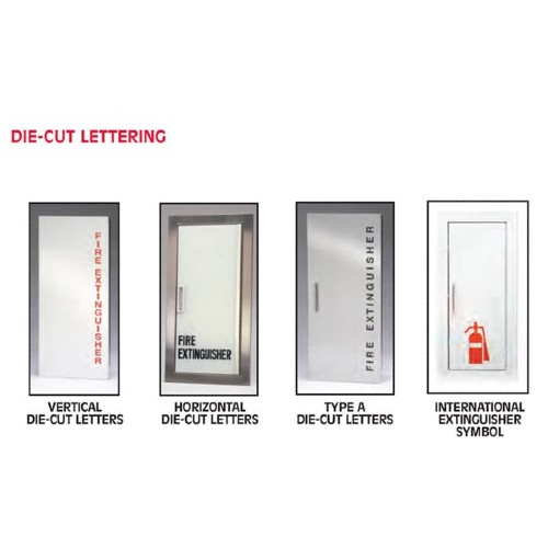 Die-cut lettering